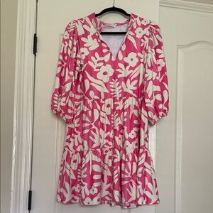 Smith & Quinn Pink and Cream Floral Dress